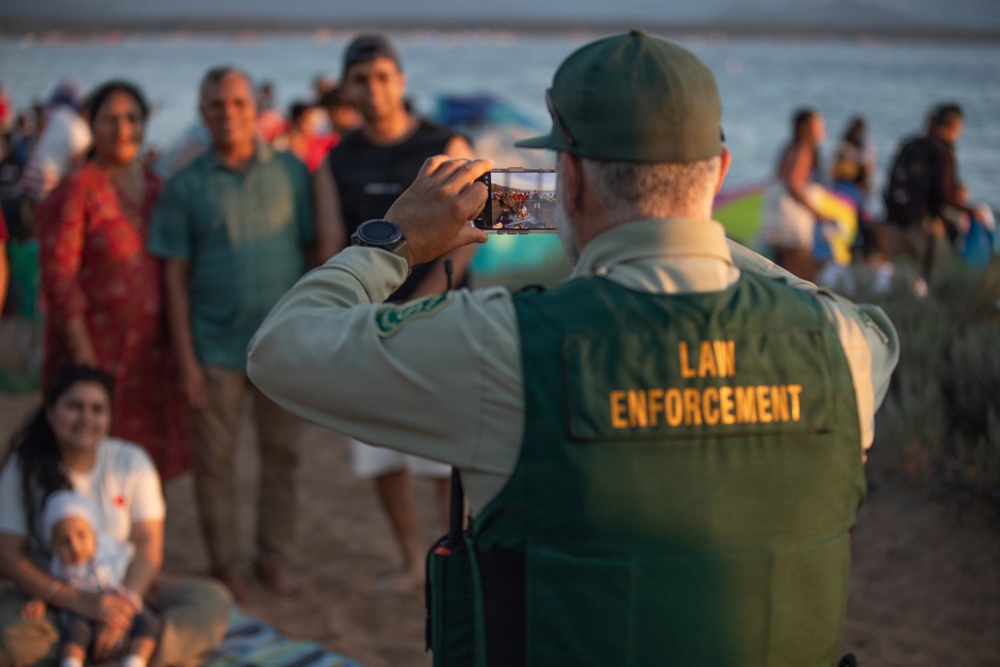 Law Enforcement on Duty for Beach Patrol