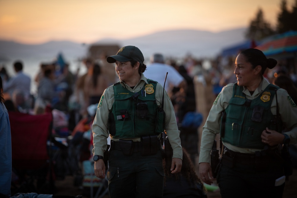 Law Enforcement on Duty for Beach Patrol