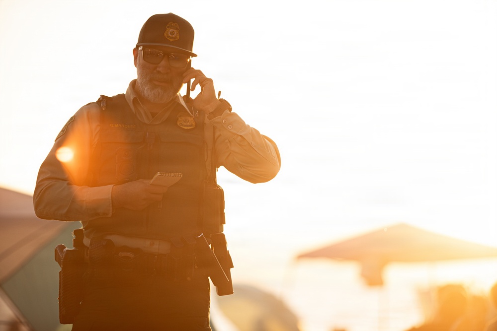Law Enforcement on Duty for Beach Patrol