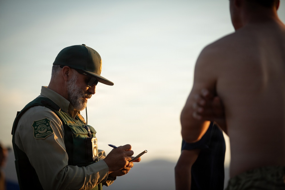 Law Enforcement on Duty for Beach Patrol