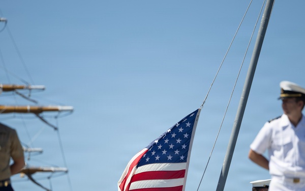 USS Arlington (LPD 24) Departs INR 250