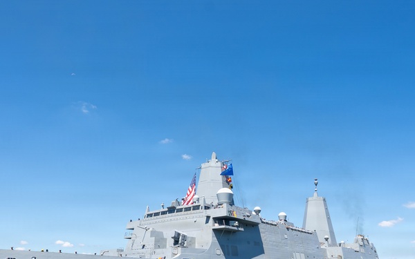 USS Arlington (LPD 24) Departs INR 250