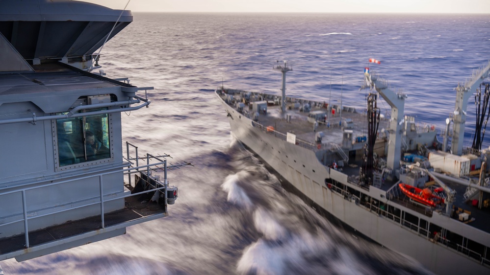 USS Theodore Roosevelt conducts fueling-at-sea during RIMPAC 2026