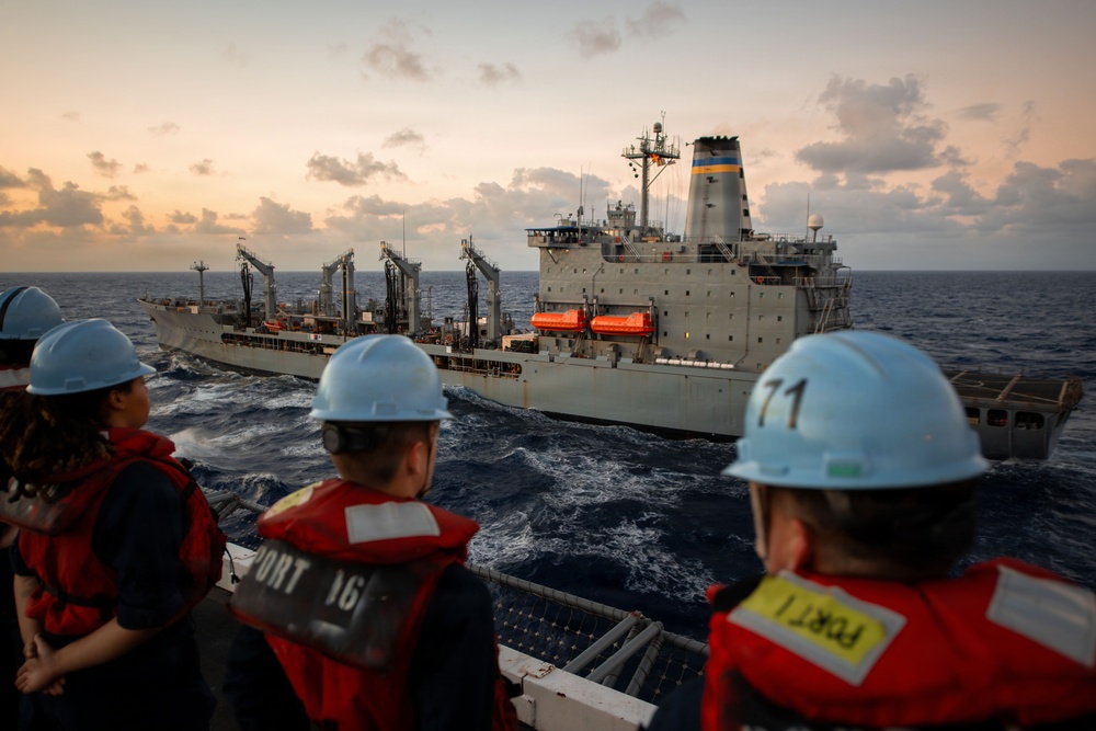 USS Theodore Roosevelt conducts fueling-at-sea during RIMPAC 2026