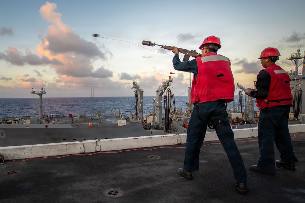 USS Theodore Roosevelt conducts fueling-at-sea during RIMPAC 2026
