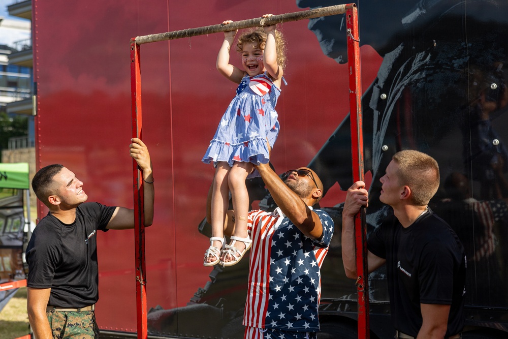 U.S. Marines Attend the Fort Worth Fourth