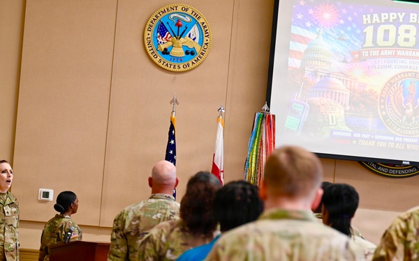 DC Army National Guard Warrant Officers "Capital Cohort" Celebrate 108 Years of the Army Warrant Officer Corps