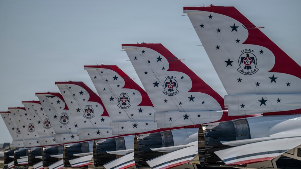 U.S. Air Force Thunderbirds conduct Freedom 250 practice