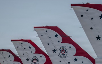 U.S. Air Force Thunderbirds conduct Freedom 250 practice