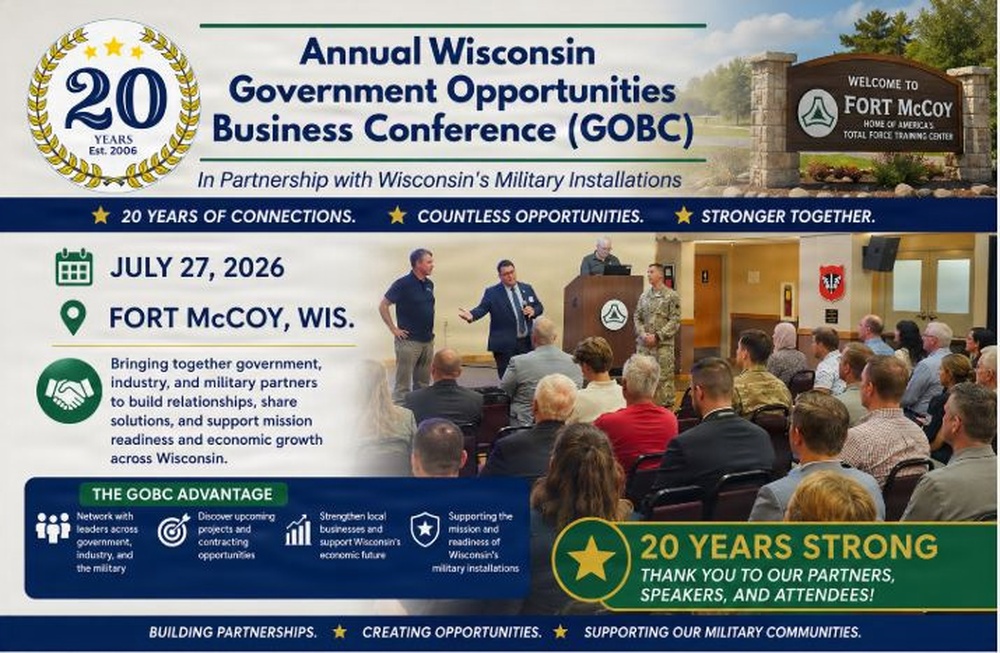 Fort McCoy hosts 20th Government Opportunities Business Conference
