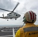 USCGC Midgett (WMSL 757) conducts cross-deck flight operations with Japan Maritime Self-Defense Force