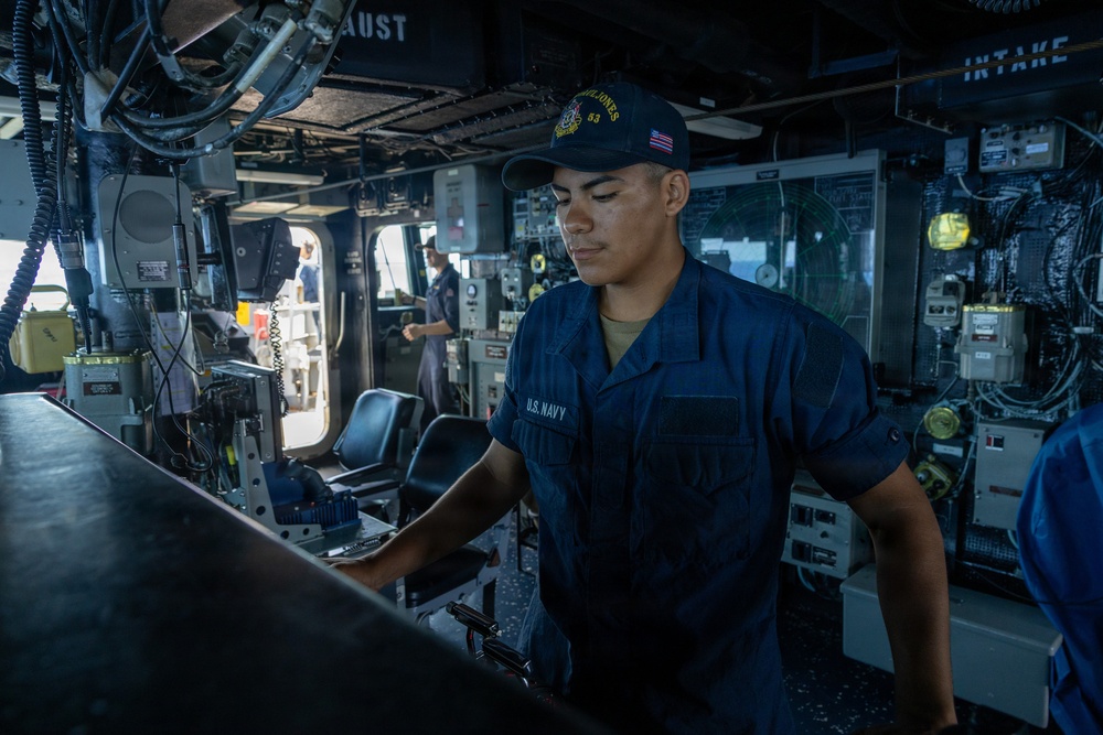 USS John Paul Jones (DDG 53) conducts routine operations while deployed