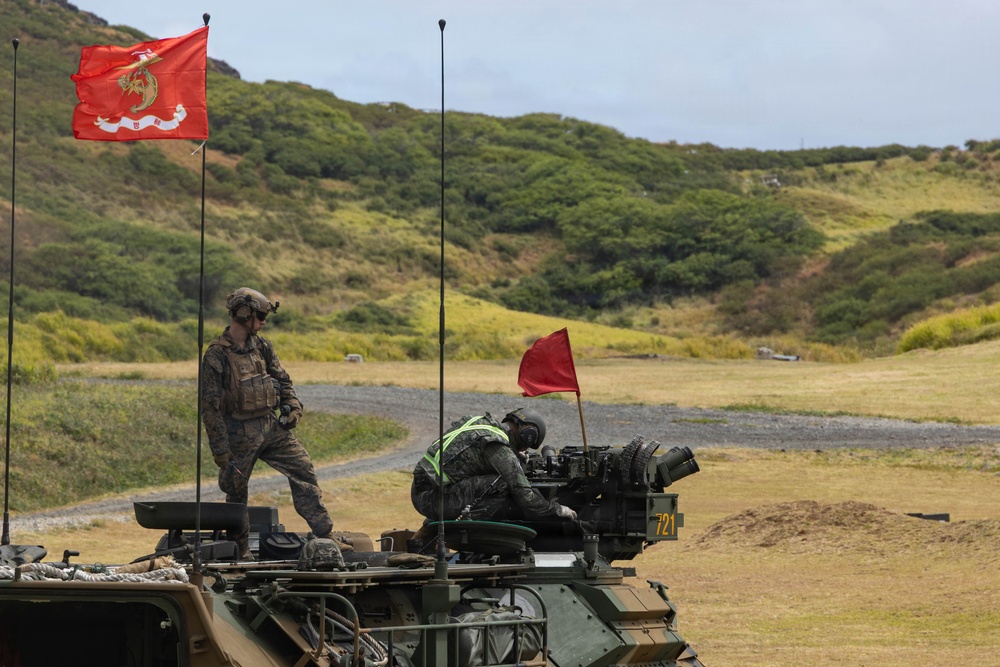 Multinational partners conduct a machine gun live-fire exercise during RIMPAC 2026