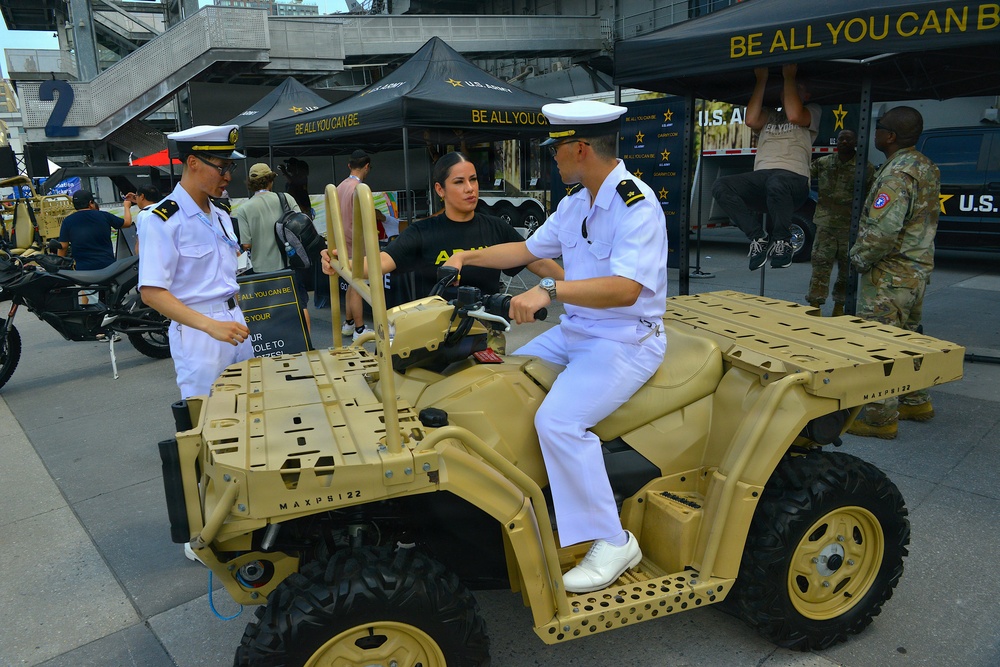10th Mountain Division Band and Recruiters participate in Intrepid Museum 250th Birthday Celebration