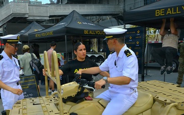 10th Mountain Division Band and Recruiters participate in Intrepid Museum 250th Birthday Celebration