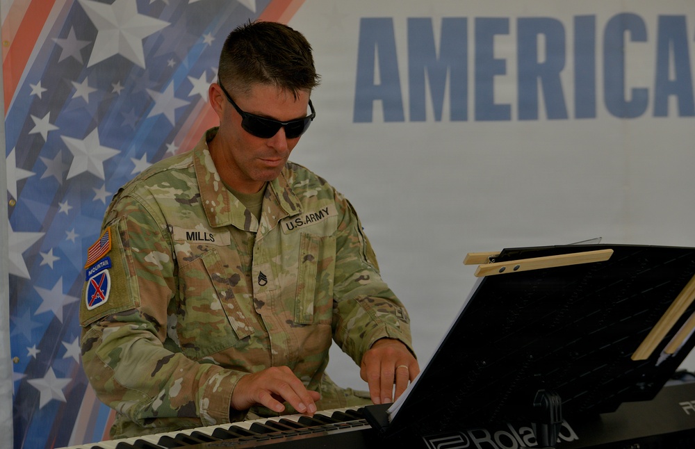 10th Mountain Division Band and Recruiters participate in Intrepid Museum 250th Birthday Celebration