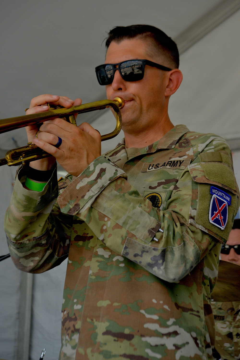 10th Mountain Division Band and Recruiters participate in Intrepid Museum 250th Birthday Celebration