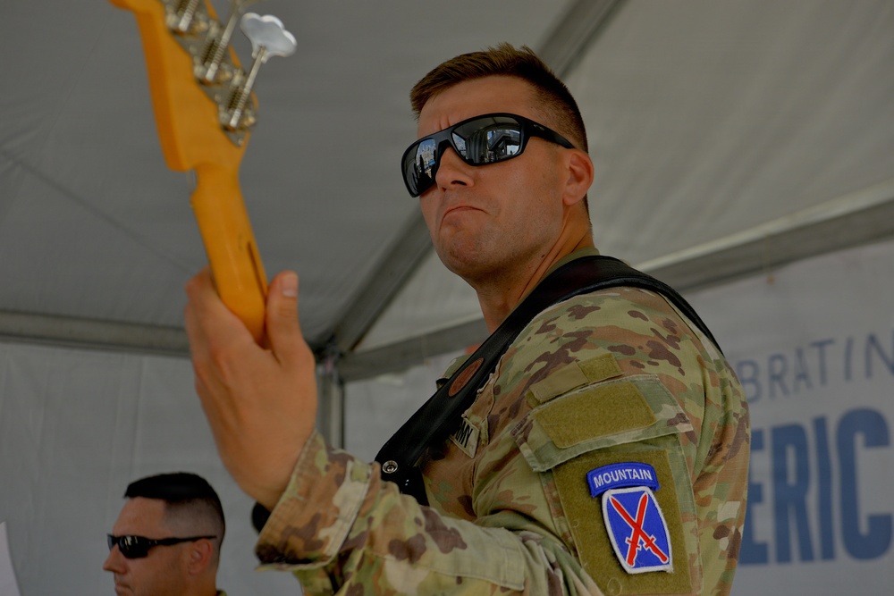 10th Mountain Division Band and Recruiters participate in Intrepid Museum 250th Birthday Celebration