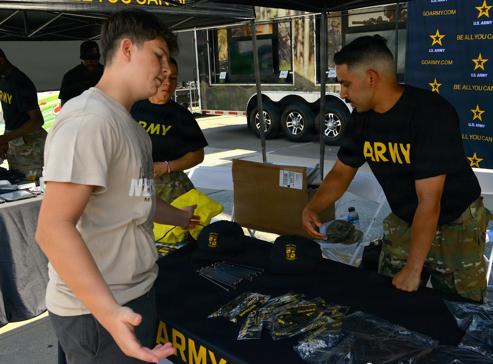 10th Mountain Division Band and Recruiters participate in Intrepid Museum 250th Birthday Celebration