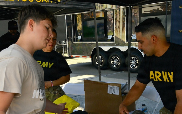 10th Mountain Division Band and Recruiters participate in Intrepid Museum 250th Birthday Celebration