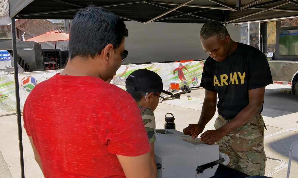 10th Mountain Division Band and Recruiters participate in Intrepid Museum 250th Birthday Celebration