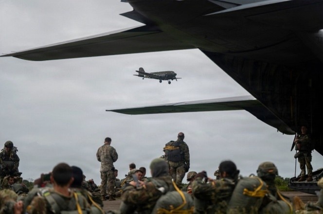 176th Wing Airmen honor a shared heritage during the 82nd Anniversary of D-Day