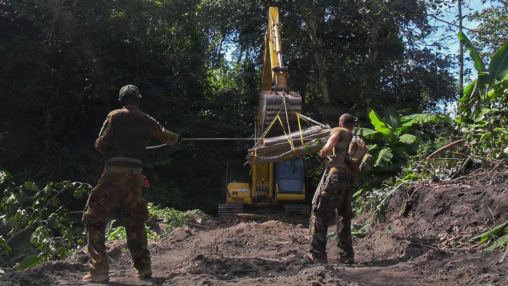 Operation Render Safe 26: U.S. Marines, ADF, PNG forces build safety barriers
