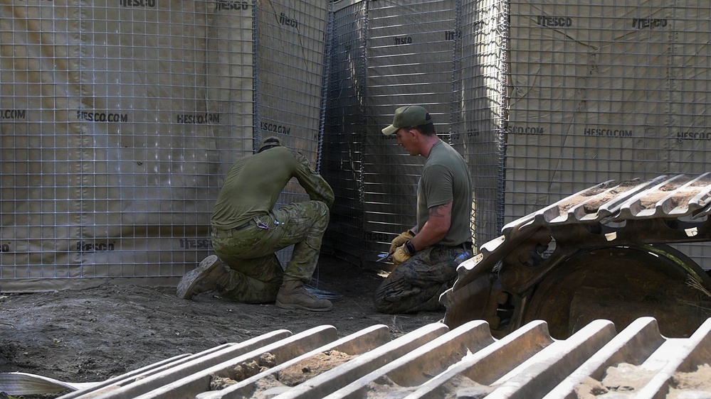 Operation Render Safe 26: U.S. Marines, ADF, PNG forces build safety barriers