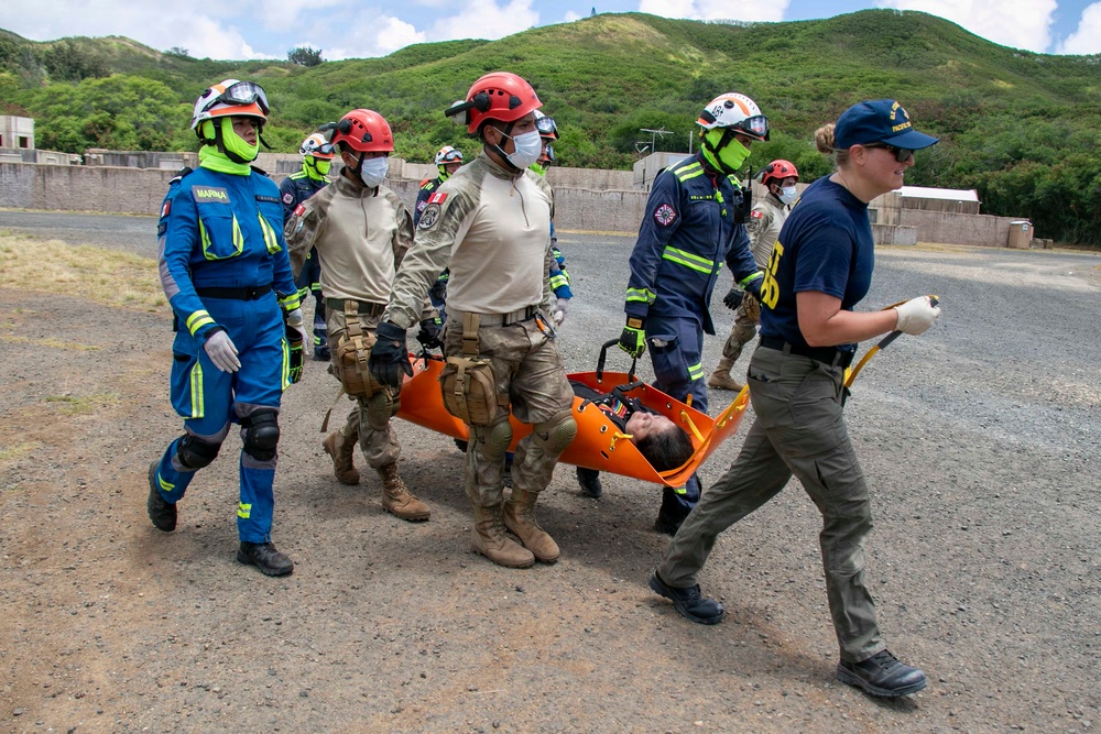 Multinational forces conduct urban Search and Rescue exercise during RIMPAC 2026 disaster response scenario