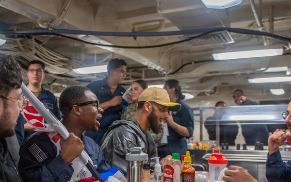 NFL Stars Visit USS San Diego