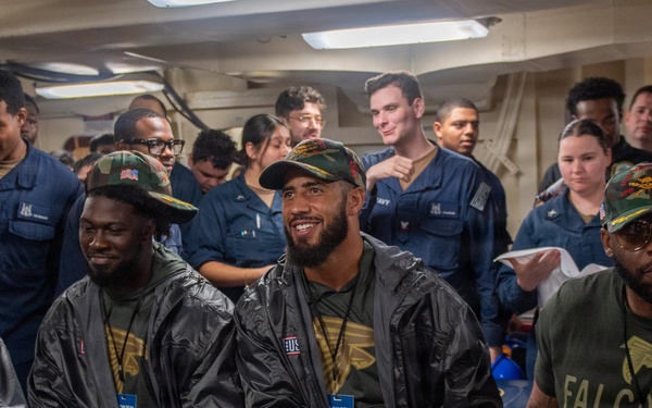 NFL Stars Visit USS San Diego