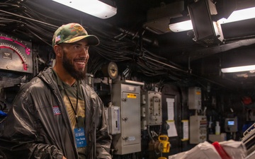 NFL Stars Visit USS San Diego