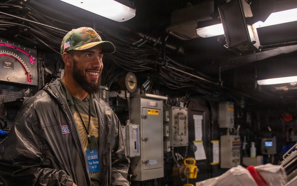 NFL Stars Visit USS San Diego