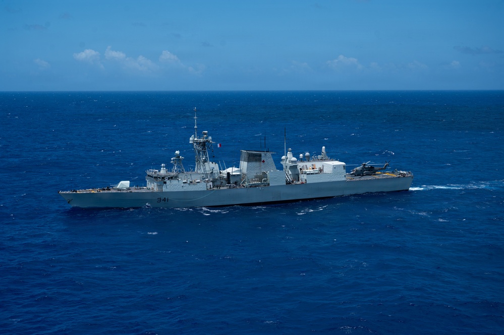 HMCS Ottawa at sea for RIMPAC 2026
