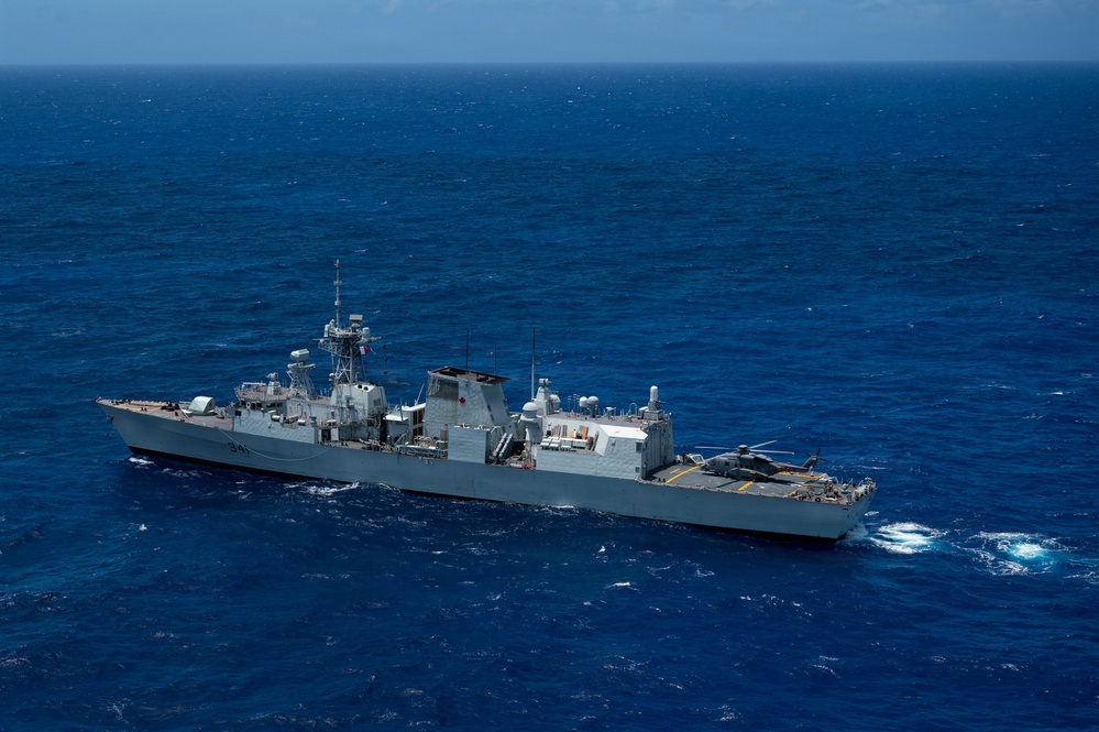 HMCS Ottawa at sea for RIMPAC 2026