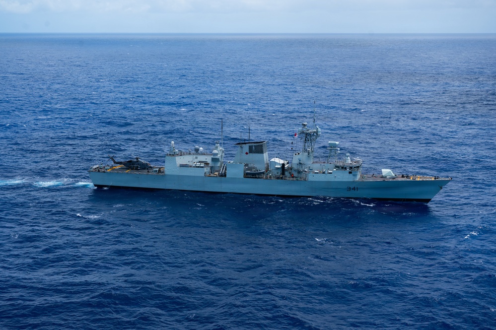 HMCS Ottawa at sea for RIMPAC 2026