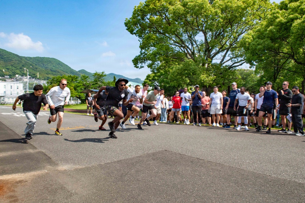 US Navy Sailors Run in Captain’s Cup