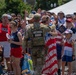 Mississippi National Guardsmen pass out water during America 250 heat wave