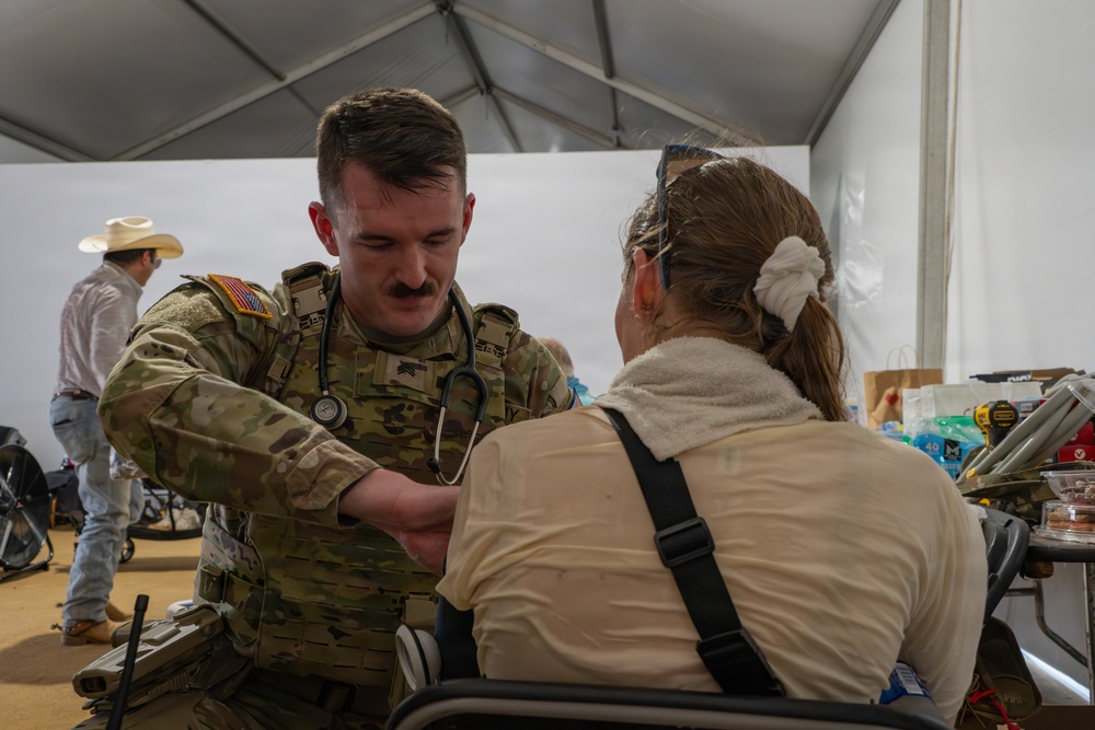 Mississippi National Guardsmen provide medical assistance during America 250 heat wave