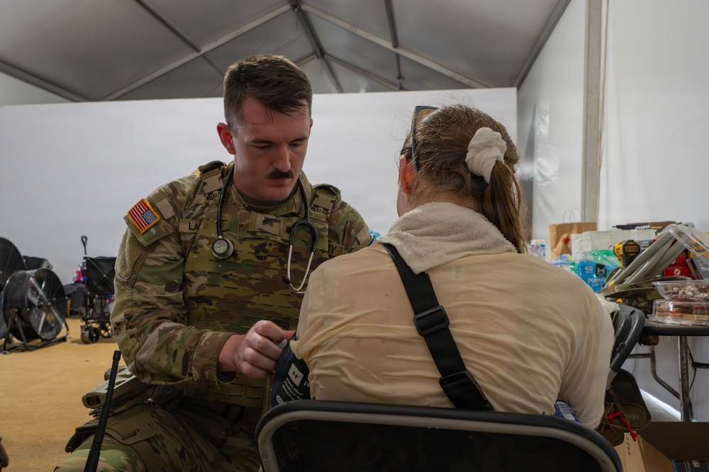 Mississippi National Guardsmen provide medical assistance during America 250 heat wave