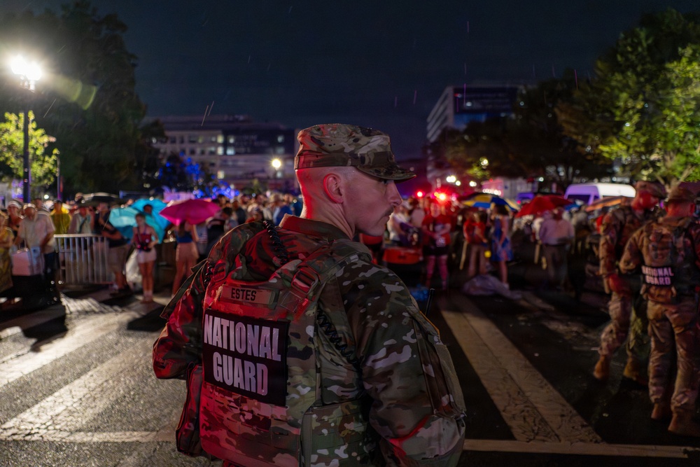 Mississippi National Guardsmen support during America 250 weather delay