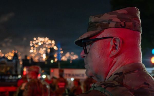 Mississippi National Guardsmen support during America 250 fireworks