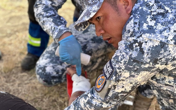 U.S. Coast Guard and partner nations participate in a HADR exercise at RIMPAC 2026