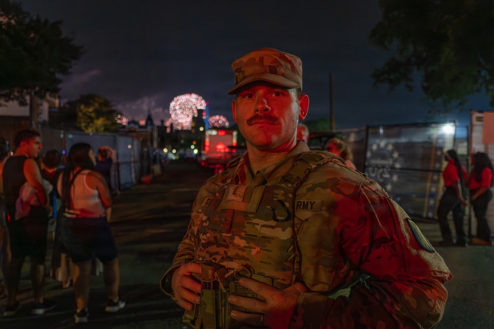 Mississippi National Guardsmen support during America 250 Fireworks