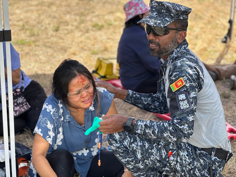 U.S. Coast Guard and partner nations participate in a HADR exercise at RIMPAC 2026