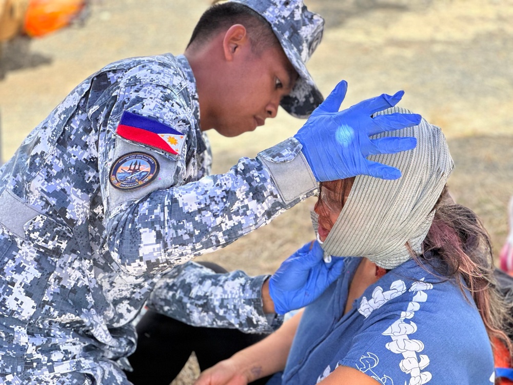 U.S. Coast Guard and partner nations participate in a HADR exercise at RIMPAC 2026