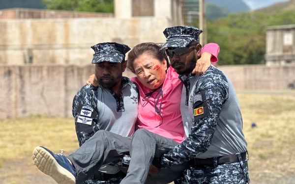 U.S. Coast Guard and partner nations participate in a HADR exercise at RIMPAC 2026