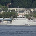Senegalese Navy offshore patrol vessel OPV Niani participates in International Naval Review 250 as Senegalese sailors man the rails on the Hudson River.