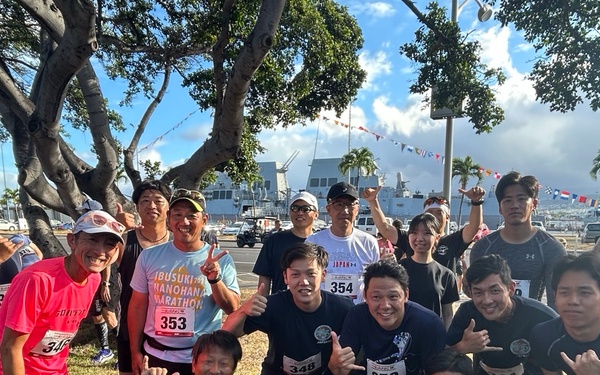 Japan Maritime Self-Defense Force members participate in RIMPAC 2026 5K Run