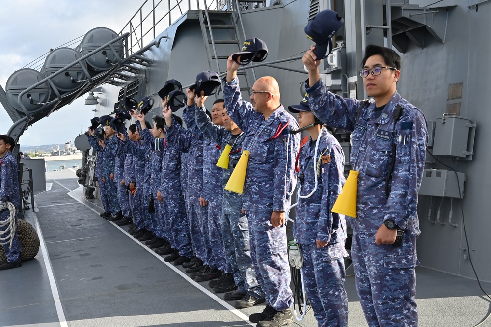 JS KONGO Departs Pearl Harbor for Sea Phase of RIMPAC 2026